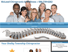Tablet Screenshot of mcleodchiropractic.com